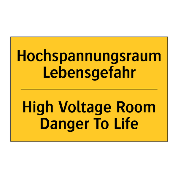 Hochspannungsraum Lebensgefahr - High Voltage Room Danger To Life/.../