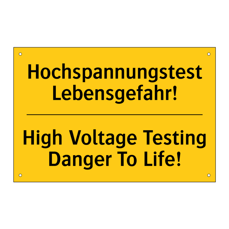 Hochspannungstest Lebensgefahr!/.../ - High Voltage Testing Danger To /.../