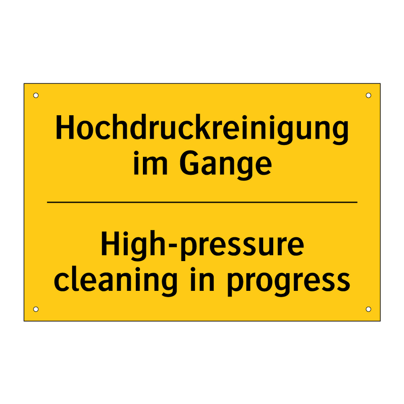 Hochdruckreinigung im Gange - High-pressure cleaning in progress/.../