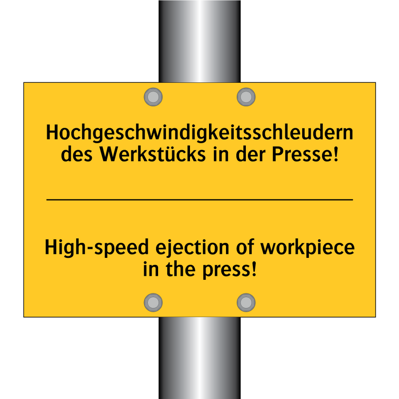 Hochgeschwindigkeitsschleudern /.../ - High-speed ejection of workpiece /.../