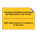 Hochgeschwindigkeitsschleudern /.../ - High-speed ejection of workpiece /.../