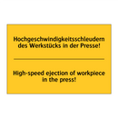 Hochgeschwindigkeitsschleudern /.../ - High-speed ejection of workpiece /.../