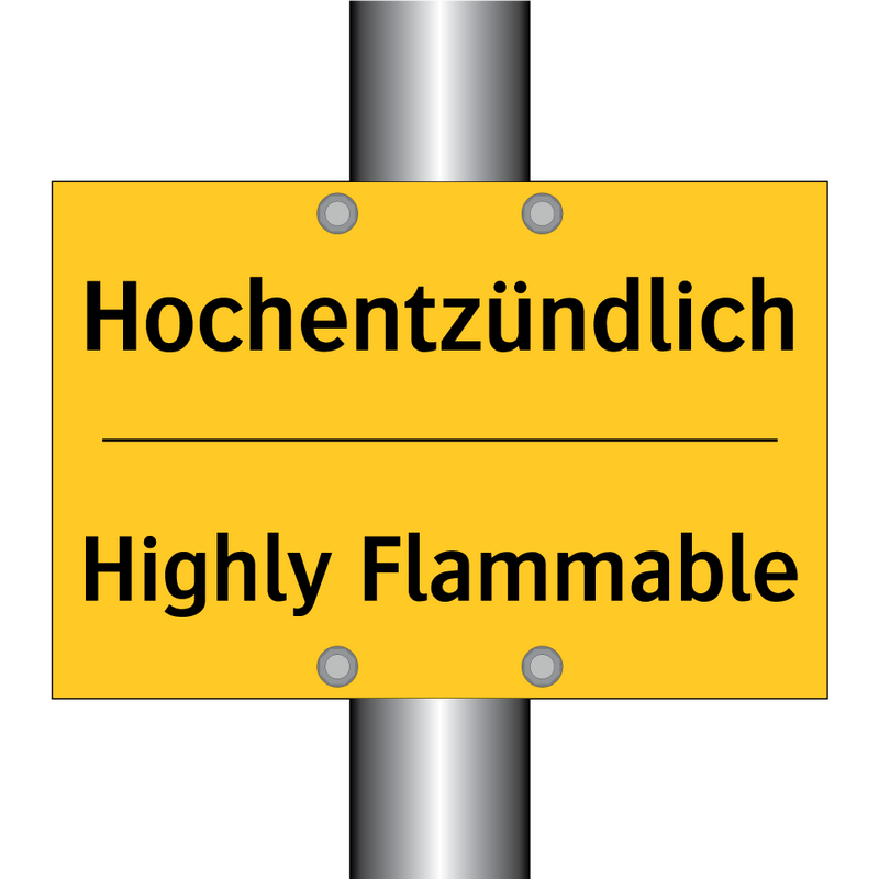 Hochentzündlich - Highly Flammable