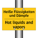 Heiße Flüssigkeiten und Dämpfe - Hot liquids and vapors