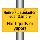 Heiße Flüssigkeiten oder Dämpfe/.../ - Hot liquids or vapors