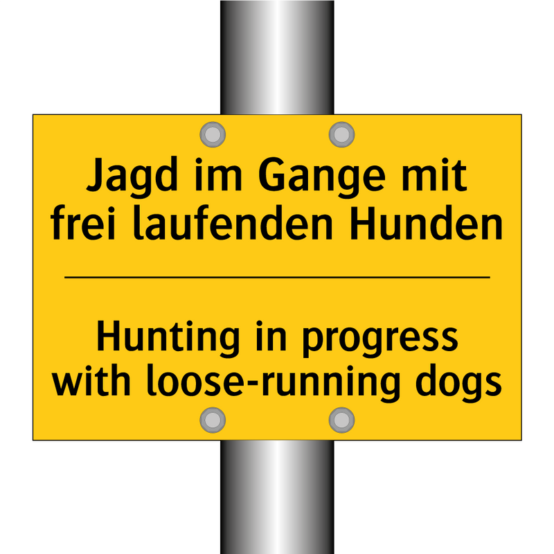 Jagd im Gange mit frei laufenden /.../ - Hunting in progress with loose-running /.../