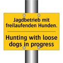 Jagdbetrieb mit freilaufenden /.../ - Hunting with loose dogs in progress/.../