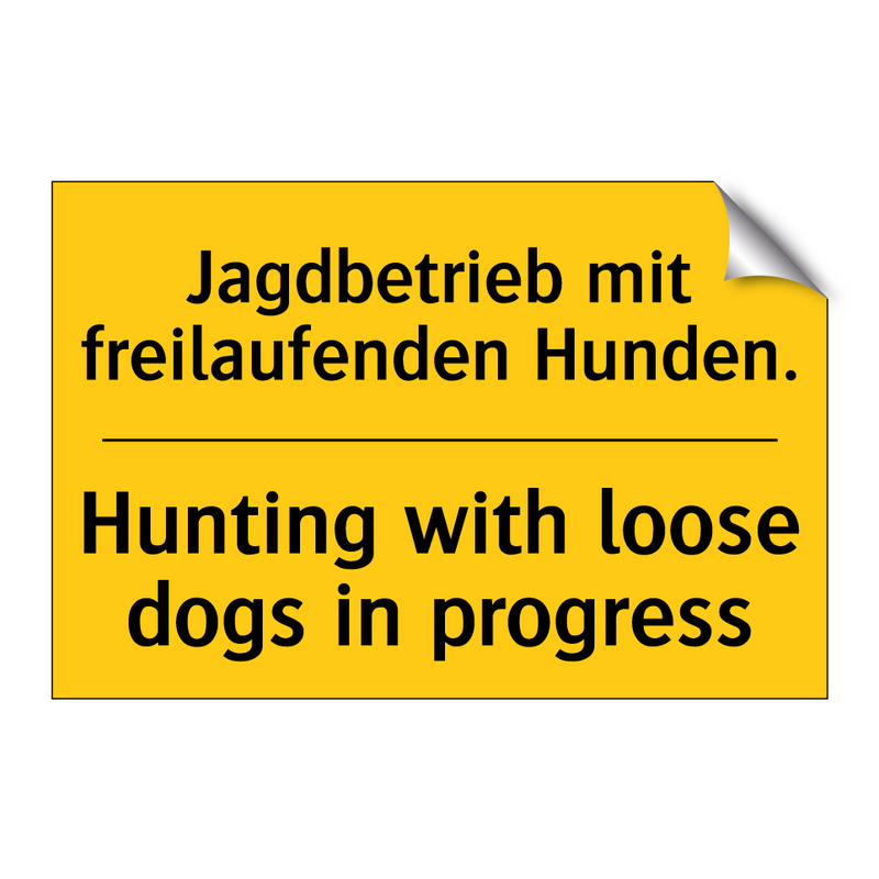 Jagdbetrieb mit freilaufenden /.../ - Hunting with loose dogs in progress/.../