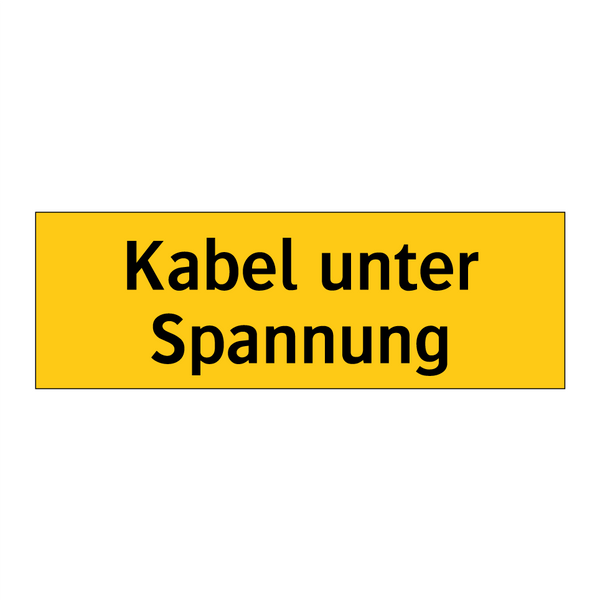 Kabel unter Spannung