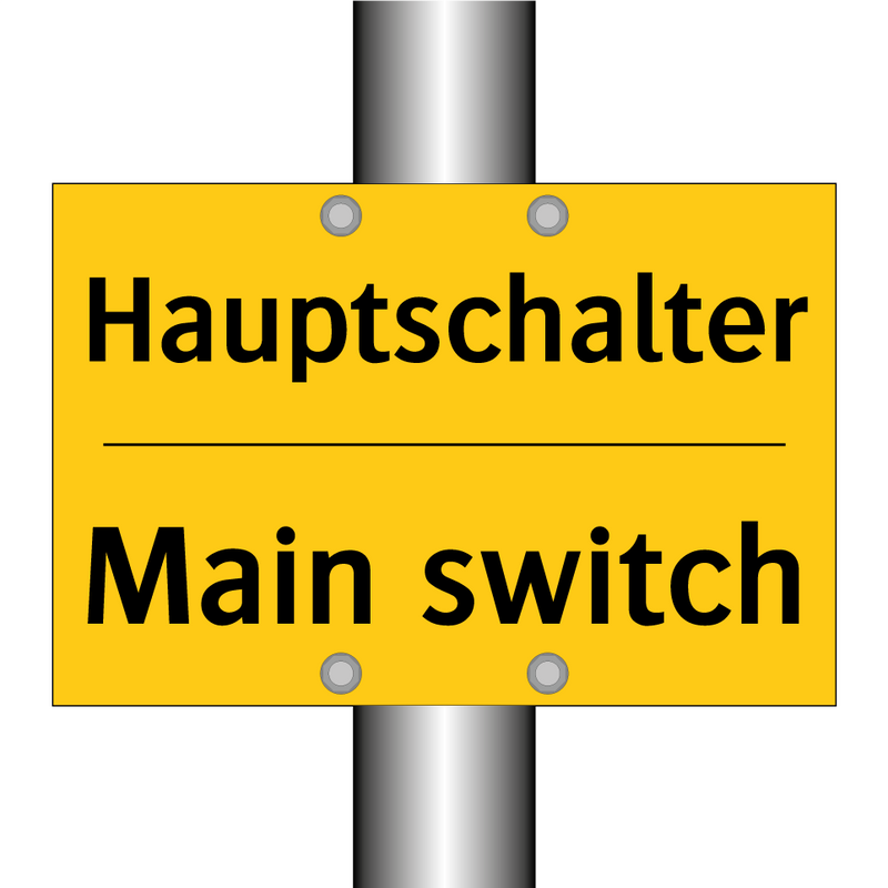 Hauptschalter - Main switch