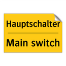 Hauptschalter - Main switch