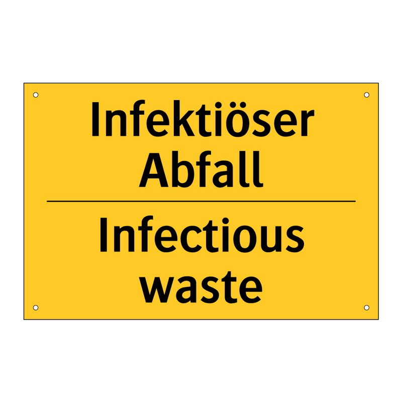 Infektiöser Abfall - Infectious waste