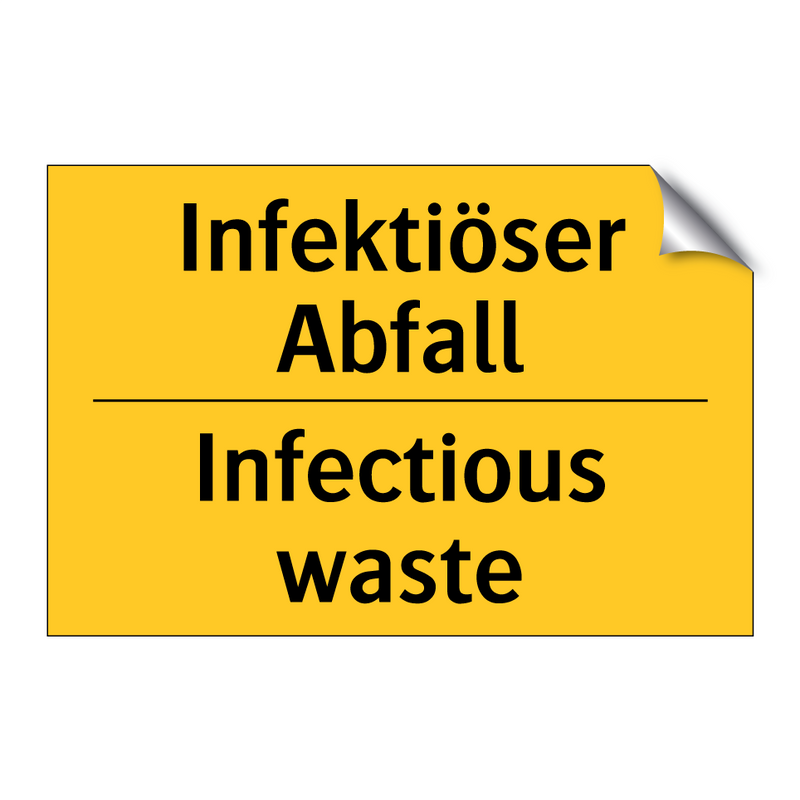 Infektiöser Abfall - Infectious waste