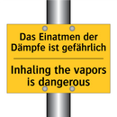 Das Einatmen der Dämpfe ist gefährlich/.../ - Inhaling the vapors is dangerous/.../