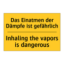 Das Einatmen der Dämpfe ist gefährlich/.../ - Inhaling the vapors is dangerous/.../