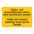 Einlass- und Auslassöffnungen /.../ - Intake and exhaust openings must /.../