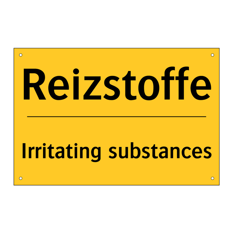 Reizstoffe - Irritating substances