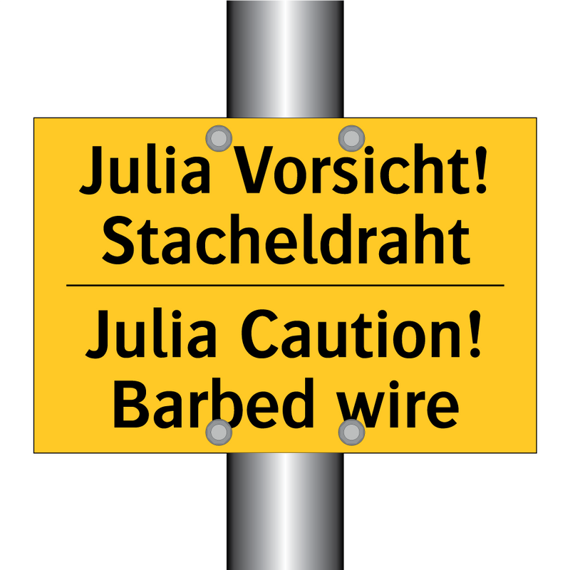Julia Vorsicht! Stacheldraht - Julia Caution! Barbed wire