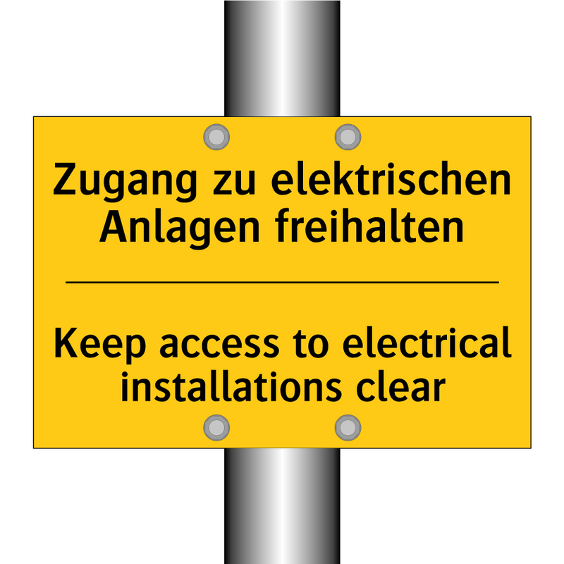 Zugang zu elektrischen Anlagen /.../ - Keep access to electrical installations /.../