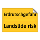 Erdrutschgefahr - Landslide risk