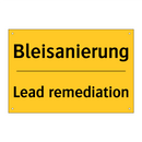 Bleisanierung - Lead remediation