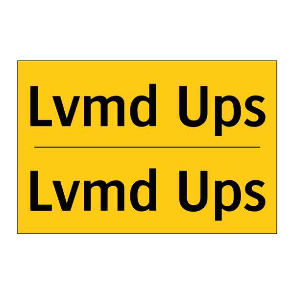 Lvmd Ups - Lvmd Ups