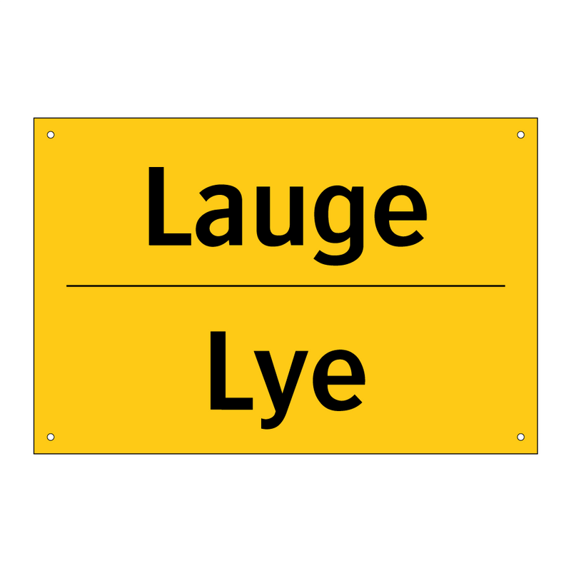 Lauge - Lye