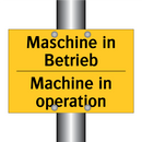 Maschine in Betrieb - Machine in operation