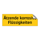 Ätzende korrosive Flüssigkeiten