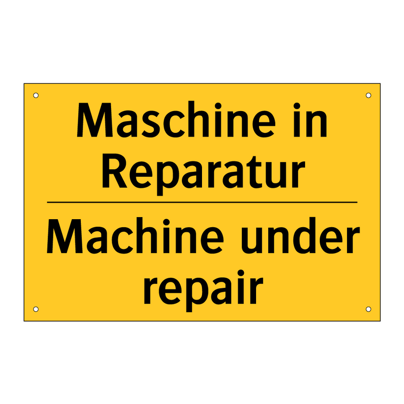 Maschine in Reparatur - Machine under repair