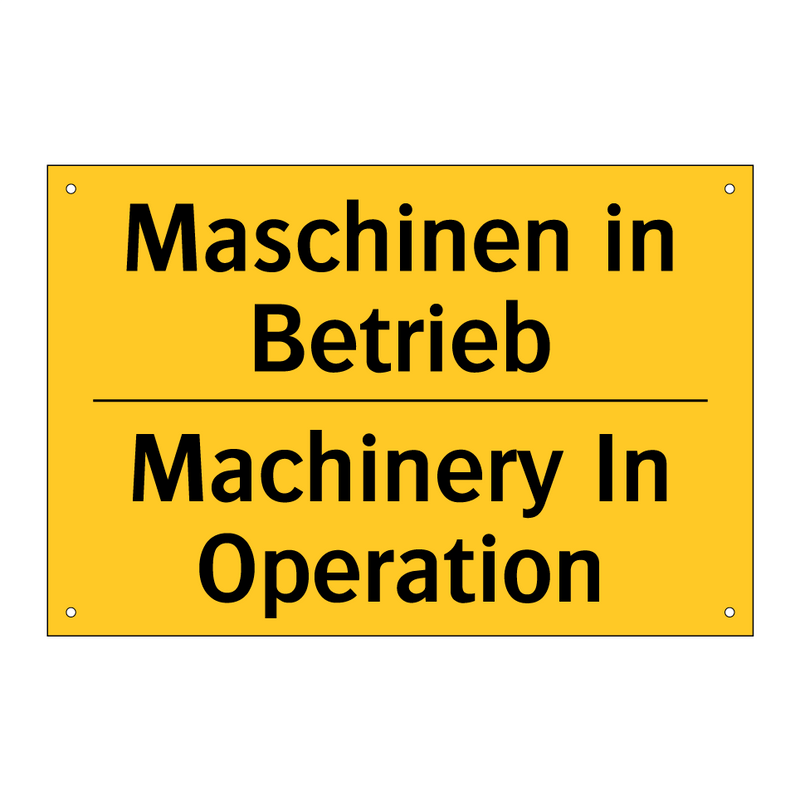 Maschinen in Betrieb - Machinery In Operation