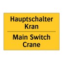 Hauptschalter Kran - Main Switch Crane