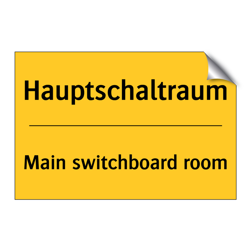 Hauptschaltraum - Main switchboard room