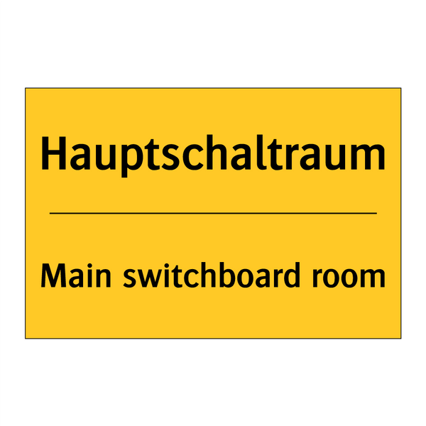 Hauptschaltraum - Main switchboard room
