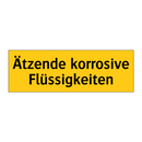 Ätzende korrosive Flüssigkeiten