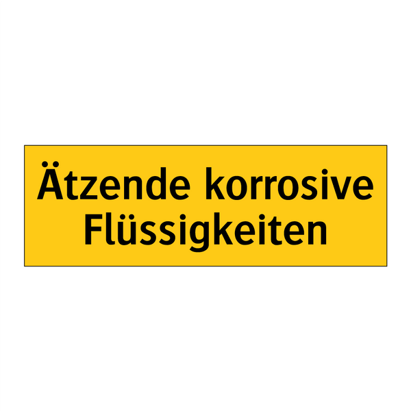 Ätzende korrosive Flüssigkeiten