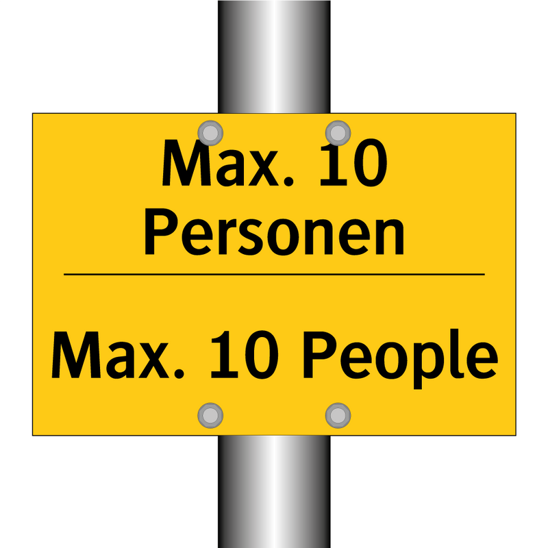 Max. 10 Personen - Max. 10 People