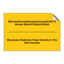 Mikrowellenstrahlungsleistungsdichte /.../ - Microwave Radiation Power Density /.../