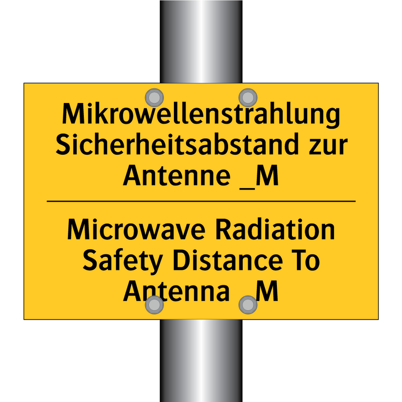 Mikrowellenstrahlung Sicherheitsabstand /.../ - Microwave Radiation Safety Distance /.../