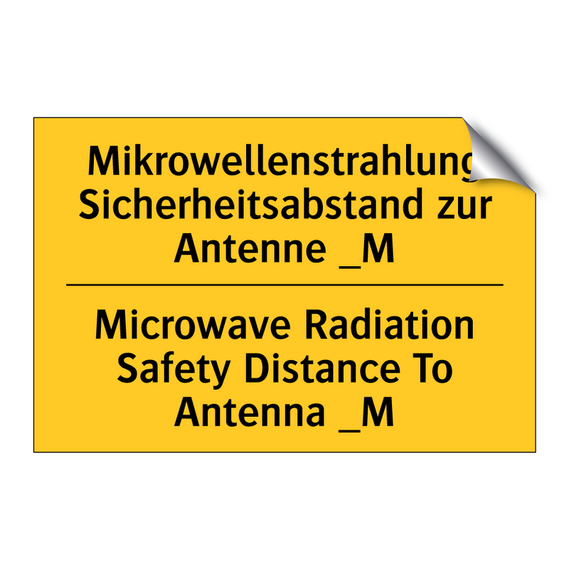 Mikrowellenstrahlung Sicherheitsabstand /.../ - Microwave Radiation Safety Distance /.../