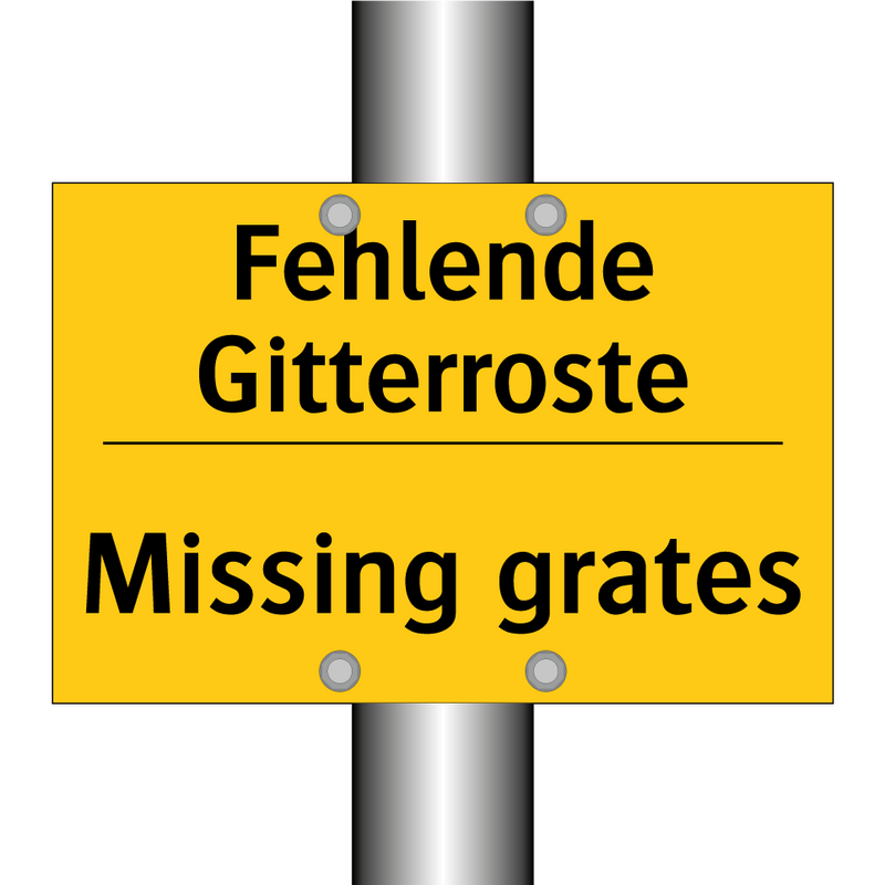 Fehlende Gitterroste - Missing grates