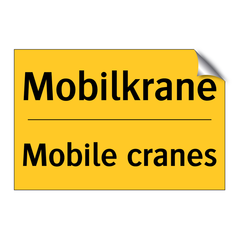 Mobilkrane - Mobile cranes