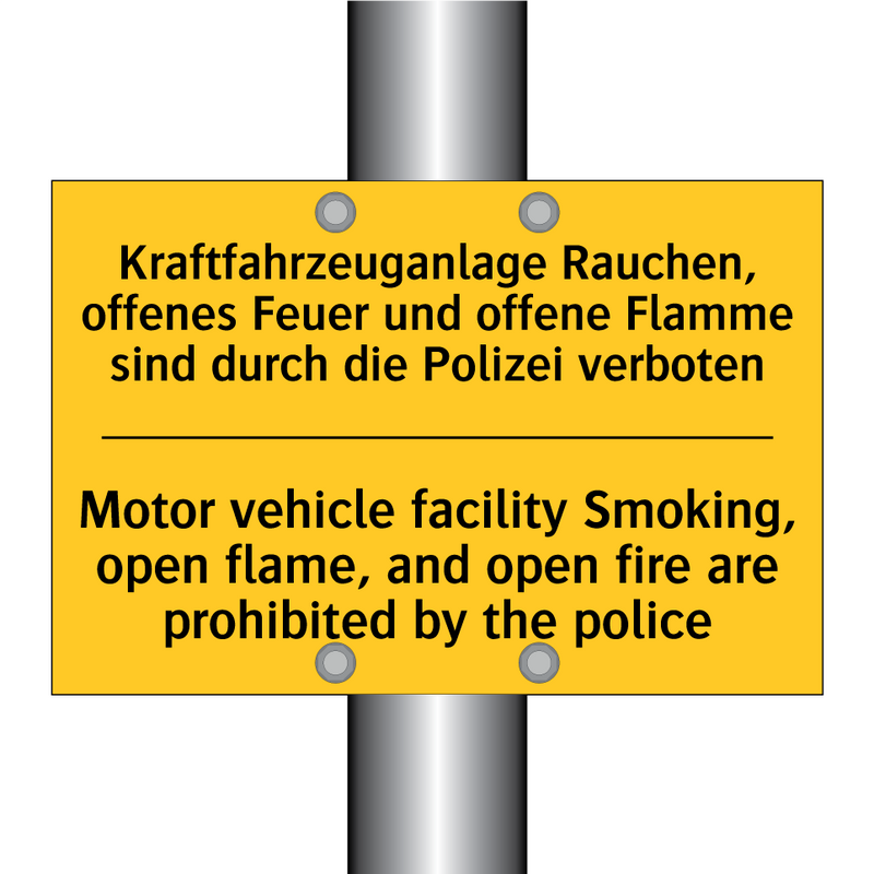 Kraftfahrzeuganlage Rauchen, offenes /.../ - Motor vehicle facility Smoking, /.../