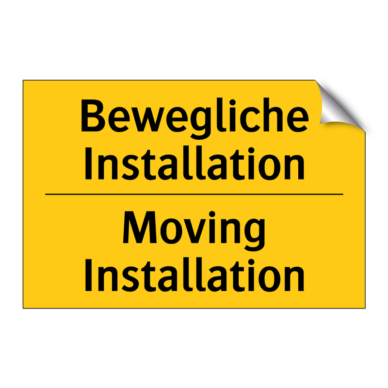 Bewegliche Installation - Moving Installation