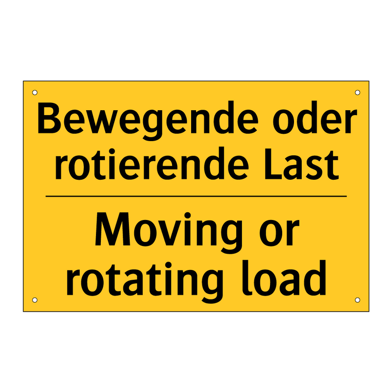 Bewegende oder rotierende Last - Moving or rotating load
