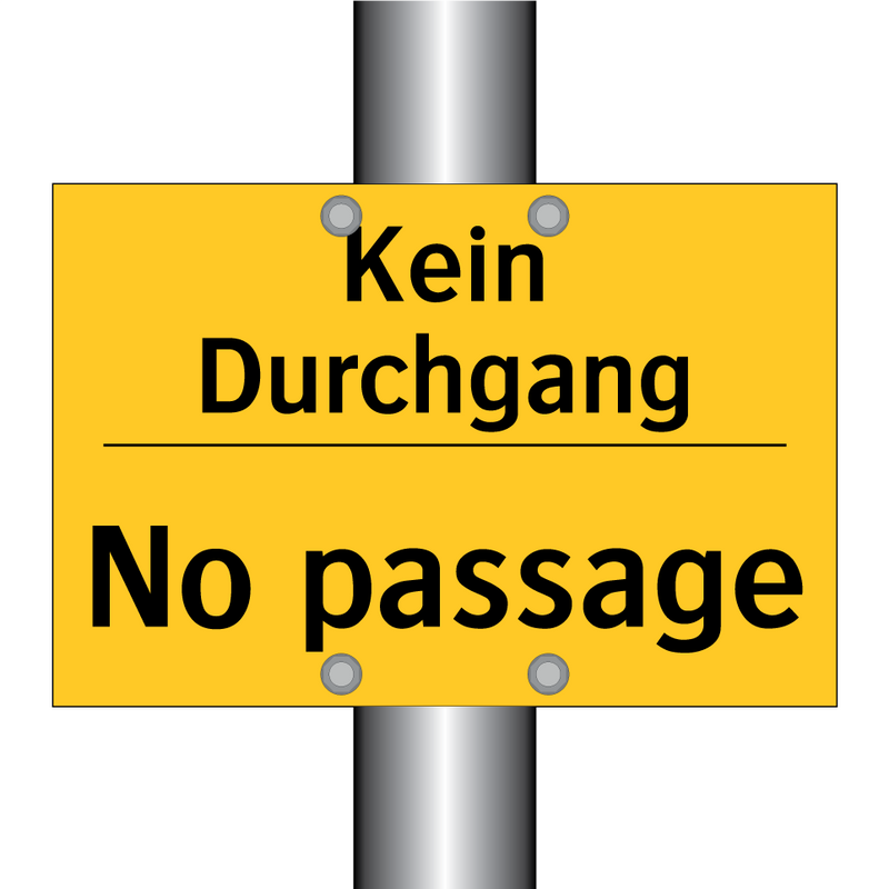 Kein Durchgang - No passage