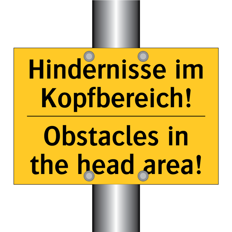 Hindernisse im Kopfbereich! - Obstacles in the head area!