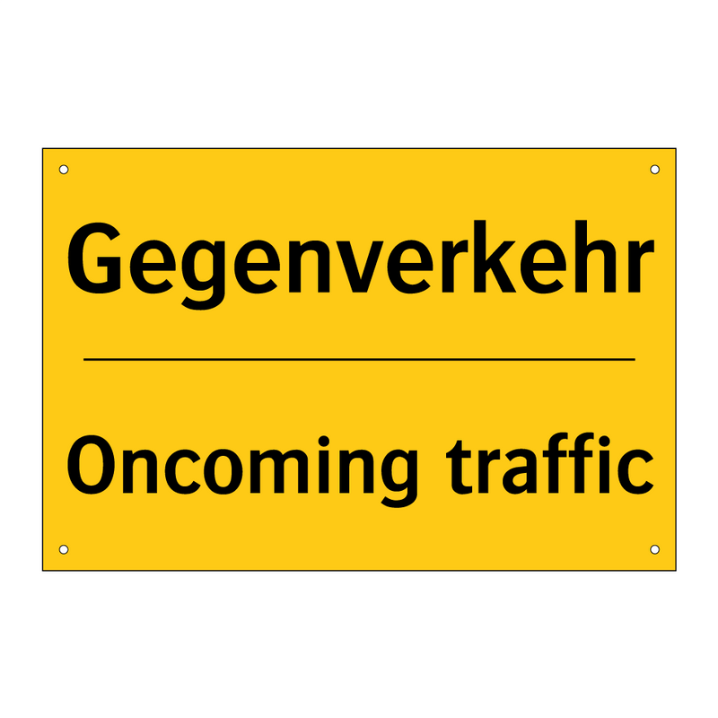 Gegenverkehr - Oncoming traffic
