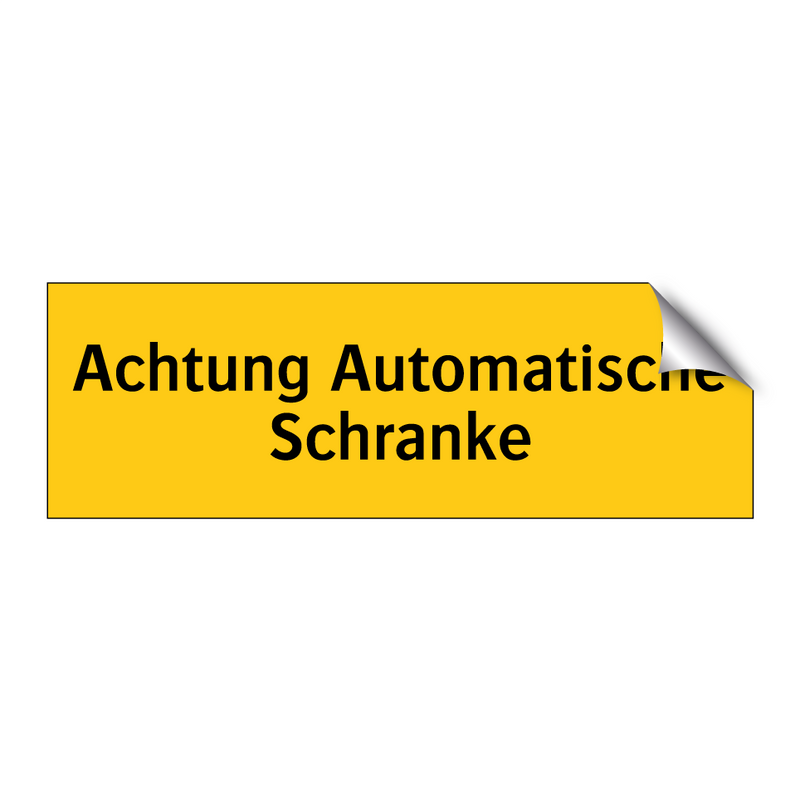 Achtung Automatische Schranke