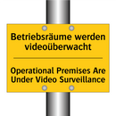 Betriebsräume werden videoüberwacht/.../ - Operational Premises Are Under /.../